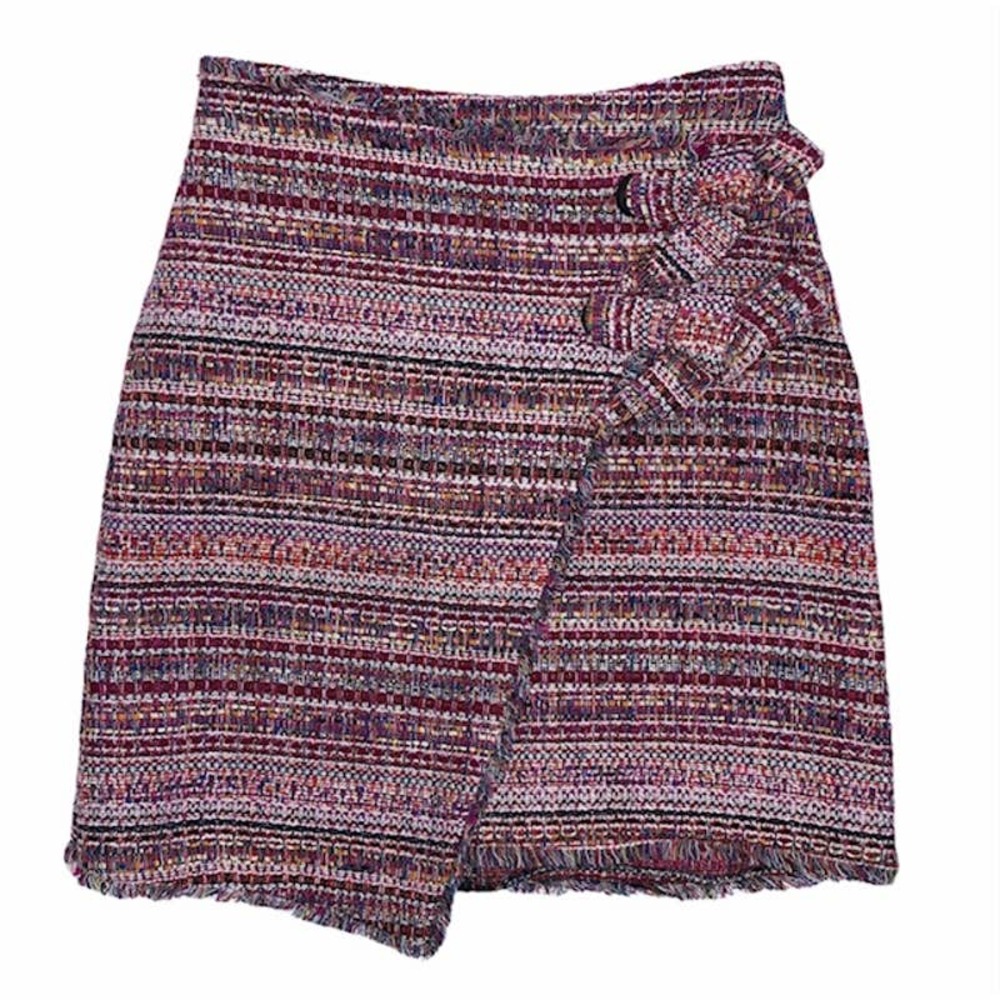 HALOGEN Southwestern Woven Mini Skirt